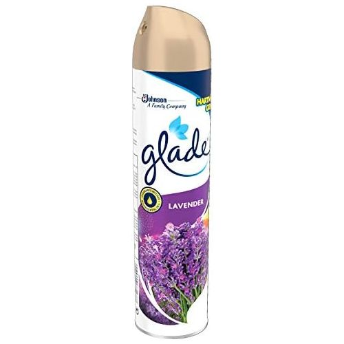  GLADE Glade (Brise) Duftspray fuer langanhaltende Frische in allen Raumen, Lufterfrischer Spray, Lavendel Duft, 1er Pack (1 x 300 ml)