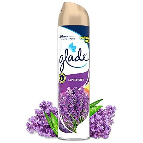  GLADE Glade (Brise) Duftspray fuer langanhaltende Frische in allen Raumen, Lufterfrischer Spray, Lavendel Duft, 1er Pack (1 x 300 ml)