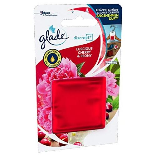  Glade by Brise Glade By Brise Original Nachfueller fuer Discreet Duftprodukte, Fuer langanhaltende Frische in allen Raumen, 8 g, Fruchtiger Kirsche & Pfingstrosen-Duft