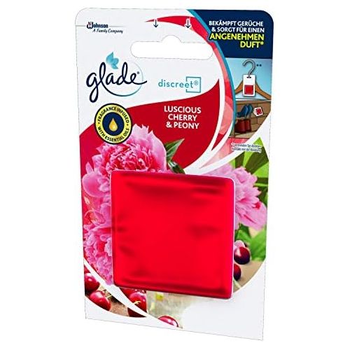  Glade by Brise Glade By Brise Original Nachfueller fuer Discreet Duftprodukte, Fuer langanhaltende Frische in allen Raumen, 8 g, Fruchtiger Kirsche & Pfingstrosen-Duft