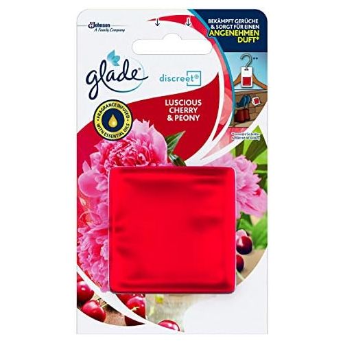  Glade by Brise Glade By Brise Original Nachfueller fuer Discreet Duftprodukte, Fuer langanhaltende Frische in allen Raumen, 8 g, Fruchtiger Kirsche & Pfingstrosen-Duft