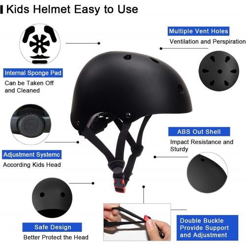  Glaf Kids Bike Helmet Toddler Helmet Ages 2-8 Years Old Boys Girls Multi-Sport Helmet Childrens Helmets Adjustable Skateboard Cycling Helmet Lightweight 3 Sizes for Toddler to Yout