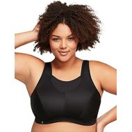 Glamorise Womens Elite Performance Full Figure Wirefree Camisole Plus Size Back Close Sports Bra #1067