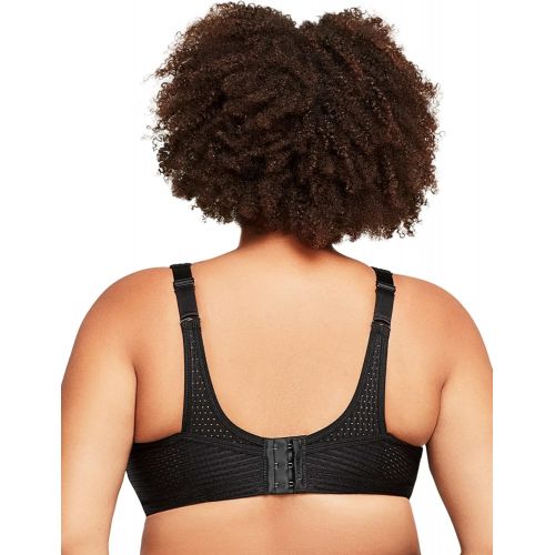  Glamorise Womens Elite Performance Full Figure Wirefree Camisole Plus Size Back Close Sports Bra #1067