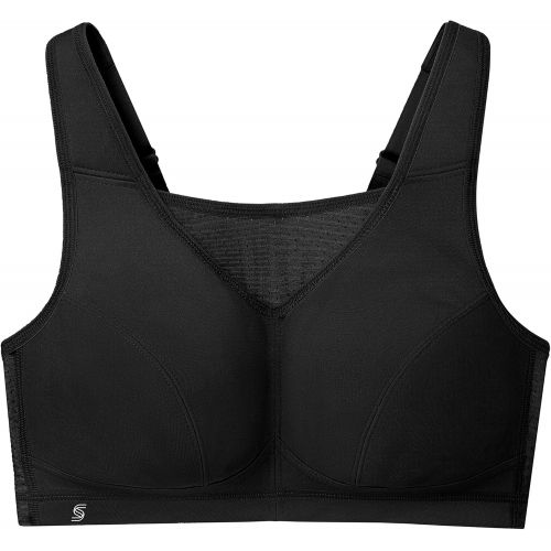  Glamorise Womens Elite Performance Full Figure Wirefree Camisole Plus Size Back Close Sports Bra #1067