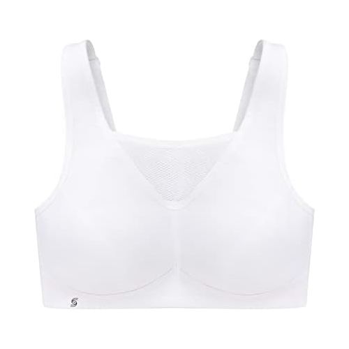  Glamorise Womens Full Figure No Bounce Plus Size Camisole Wirefree Back Close Sports Bra #1066