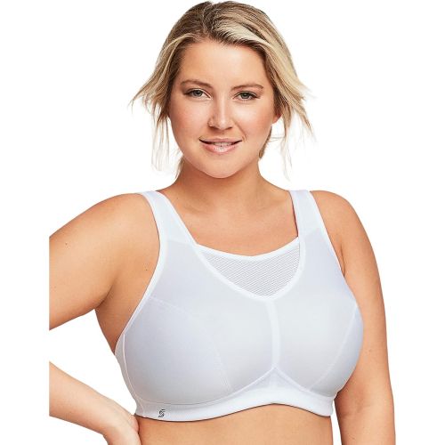  Glamorise Womens Full Figure No Bounce Plus Size Camisole Wirefree Back Close Sports Bra #1066