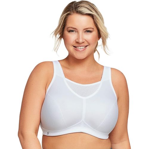  Glamorise Womens Full Figure No Bounce Plus Size Camisole Wirefree Back Close Sports Bra #1066