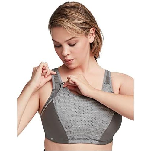  Glamorise Womens Full Figure Elite Performance Adjustable Wonderwire Sports Bra #9167