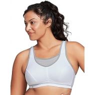 Glamorise Womens Elite Performance Full Figure Plus Size No-Bounce Cami Wirefree Sports Bra #1067