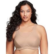 Glamorise Womens Full Figure No Bounce Plus Size Camisole Wirefree Back Close Sports Bra #1066