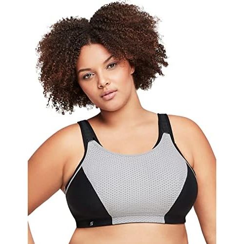  Glamorise Womens Double-Layer Custom-Control Sport Bra