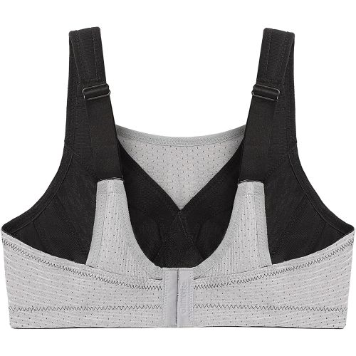  Glamorise Womens Double-Layer Custom-Control Sport Bra