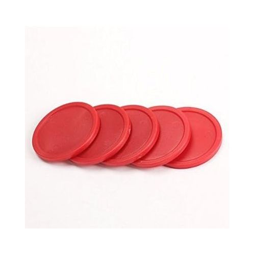  Glamorway Pack of 5 Red 2-inch Mini Air Hockey Table Pucks