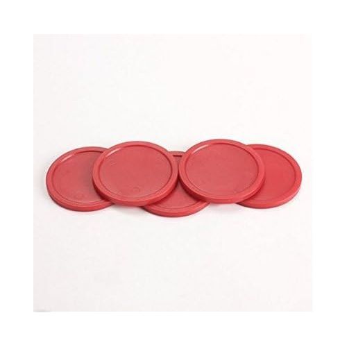  Glamorway Pack of 5 Red 2-inch Mini Air Hockey Table Pucks