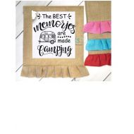 GlampingWorld The Best Memories Are Made Camping Small Garden Flag Campsite Decoration RV Trailer