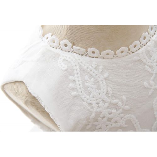  Glamulice Baby Girl Lace Christening Gown Baptism Dress Long Infant Toddler Christening Dress