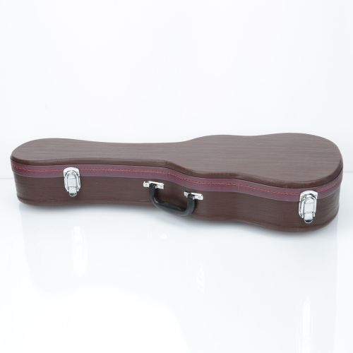  Glarry 26 Tenor Ukulele Hard Case Leather Deep Brown