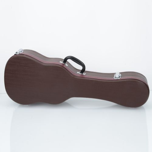  Glarry 26 Tenor Ukulele Hard Case Leather Deep Brown