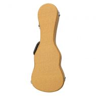 Glarry 21 Kids Leather Ukulele Hard Case Ukulele Carrying Bag Yellow