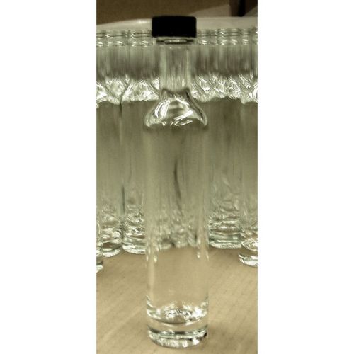  Glaspak Deluxe Italian Clear Glass Bottles, 100ml (3.5 Fl Oz) - Case of 12