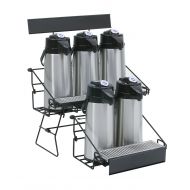 Wilbur Curtis 5 Position Wire Airpot Rack - Compact Design with Integral Drip Tray - WR5B0000 (Each)