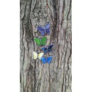 /Glassandthings Stained glass tree butterfly