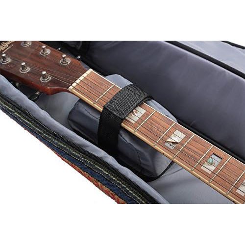  [아마존베스트]Glenmi Bohemian Acoustic Guitar Case for Girls,Soft 10mm Foam Padded 40 41 Inch Guitar Gig Gag Backpack with Neck Protector Pillow Pad