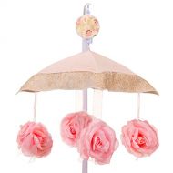 Charlotte Pink Floral Musical Mobile by Glenna Jean