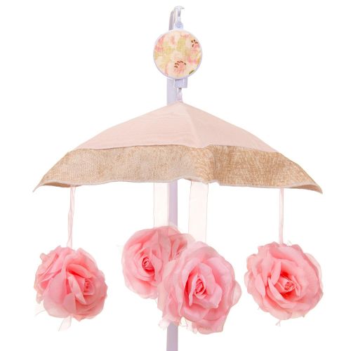  Charlotte Pink Floral Musical Mobile by Glenna Jean