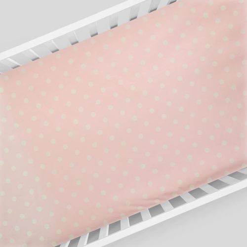  Crib Bedding Set by Glenna Jean | Baby Girl Nursery + Hand Crafted with Premium Quality Fabrics | Includes Quilt, Sheet and Bed Skirt with Pink and Ivory Accents