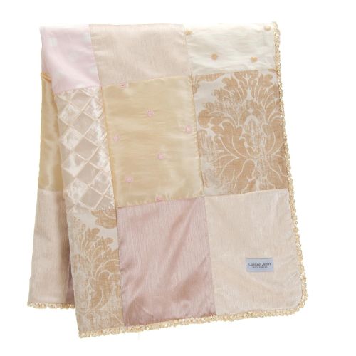 Crib Bedding Set by Glenna Jean | Baby Girl Nursery + Hand Crafted with Premium Quality Fabrics | Includes Quilt, Sheet and Bed Skirt with Pink and Ivory Accents