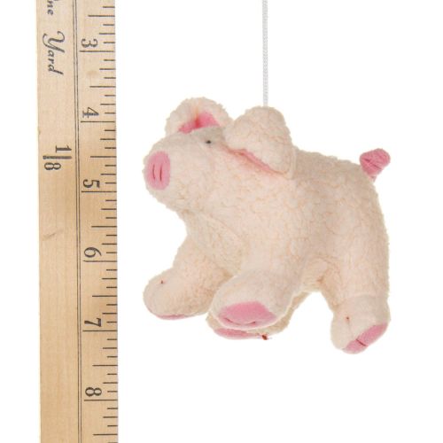  Glenna Jean 2 Pack of white Bulls Crib Mobile Attachments | Hanging Plush Animal Decorations for Baby Girl or...