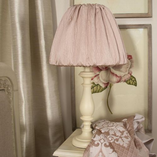  Glenna Jean Angelica Lamp with Cloth Shade, Pink