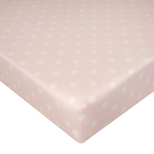  Glenna Jean Victoria Mini Crib2 Piece Bedding Set Includes Dust Ruffle and Fitted Sheet, Pink