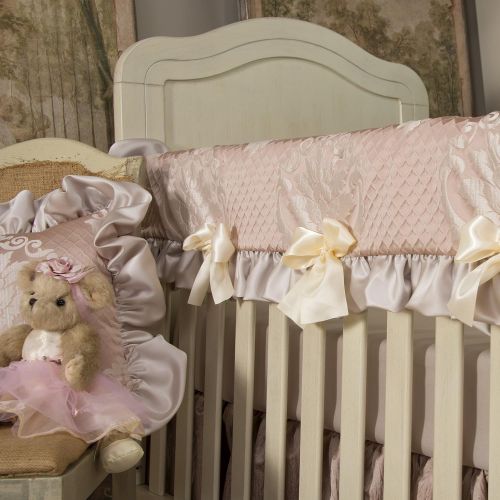  Glenna Jean Angelica Convertible Crib Rail Protecto, Pink, Long, one Size