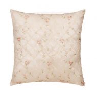 Glenna Jean Cottage Collection Rose Pillow Emb Overly Face, Pink Gingham Back