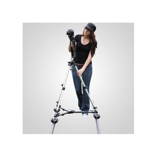  Glide Gear SYL 101 Video Floor Tripod Camera Dolly Aluminum 12 ft Track with Carry Bag
