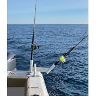 Glide Gear Dual Offset Fishing Rod Spreader Outrigger Boat Trolling Holder