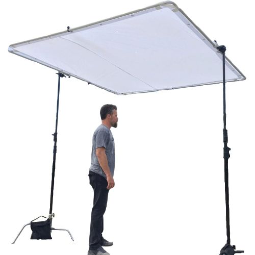  [아마존베스트]Glide Gear BFS 100 Photography Video Butterfly Frame 3 in 1 Collapsible Silk Scrim Diffuser 4x4 / 6x6 / 8x8