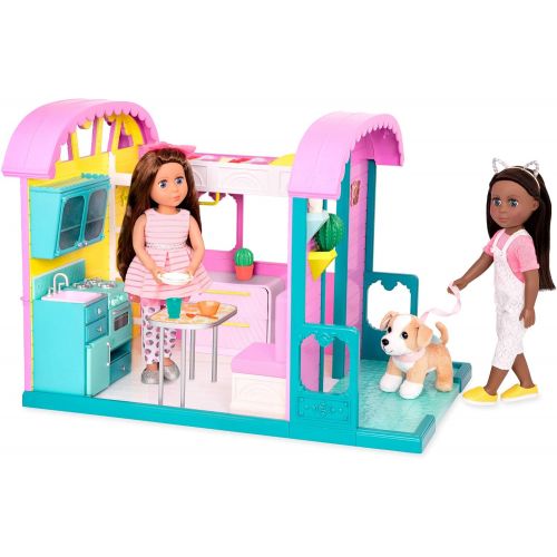  Glitter Girls Dolls by Battat ? GG Doll House Playset with Furniture and Home Accessories ? Kitchen, Oven, and Patio ? 14-inch Doll Clothes and Accessories for Kids Ages 3 and Up