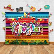 Fiesta Theme Photography Backdrop & Studio Props Kit, Cinco De Mayo Party Decorations, Mexican Photo Booth Background for Pictures, Summer Pool Mexicana Birthday Party Supplies