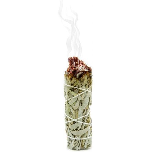  인센스스틱 GloFX White Sage Bundle - 5 Pack - 4 Inches Sustainably Harvested California Smudge Stick Wand for Spiritual Incense Sticks Burning Aromatherapy Energy Cleansing Bundles Healing an