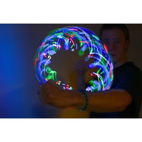  GloFX Team 8-LED Rave Double Orbit: True Color Orbital Flow Light Show