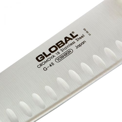  Global G-48 Santoku Fischmesser mit Kullenschliff, 18 cm