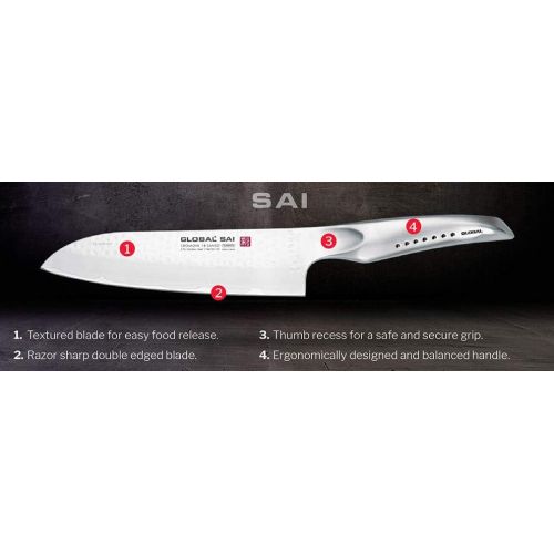  Global SAI-M06 Vegetable Knife, 6, Silver