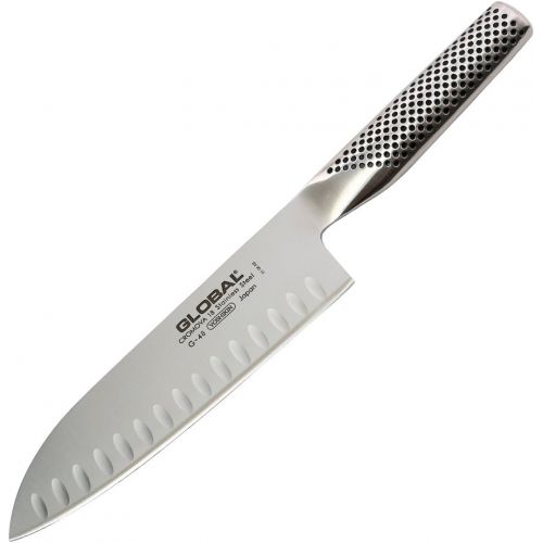  [아마존베스트]Global G-48-7 inch, 18cm Santoku Hollow Ground Knife, 7, Stainless