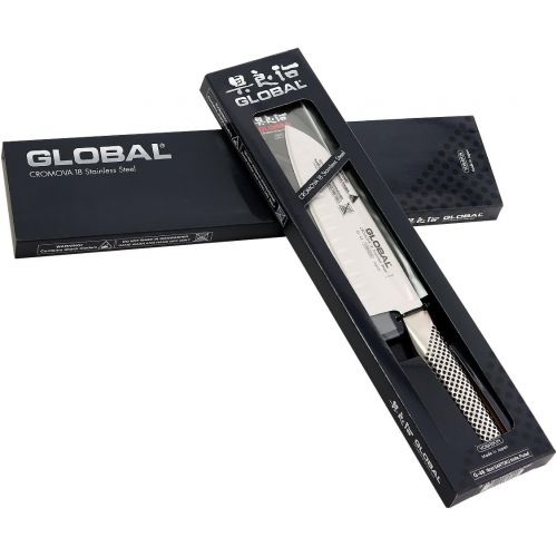  [아마존베스트]Global G-48-7 inch, 18cm Santoku Hollow Ground Knife, 7, Stainless