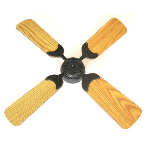  Global Electric 36-inch DC 12V Non-Brush Ceiling Fan for RV, Oil Rubbed Bronze Finish with Wall Control. OakLight Oak Reversible Blades
