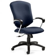 Global Furniture USA Supra High-Back Pneumatic Tilter Office Chair with Arms Arms: Included, Finish: Sapphire